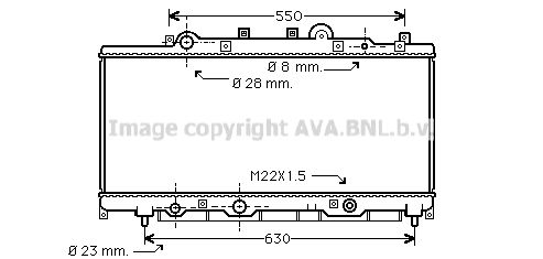 AVA QUALITY COOLING Радиатор, охлаждение двигателя FT2149